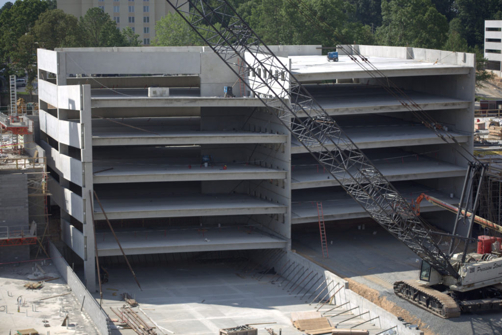 One of the key components of a parking garage are double-tees, which form the structure’s floor and ceiling.