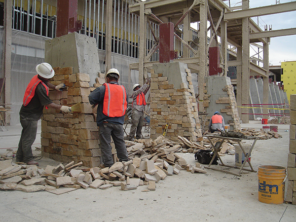 Natural thin stone veneer